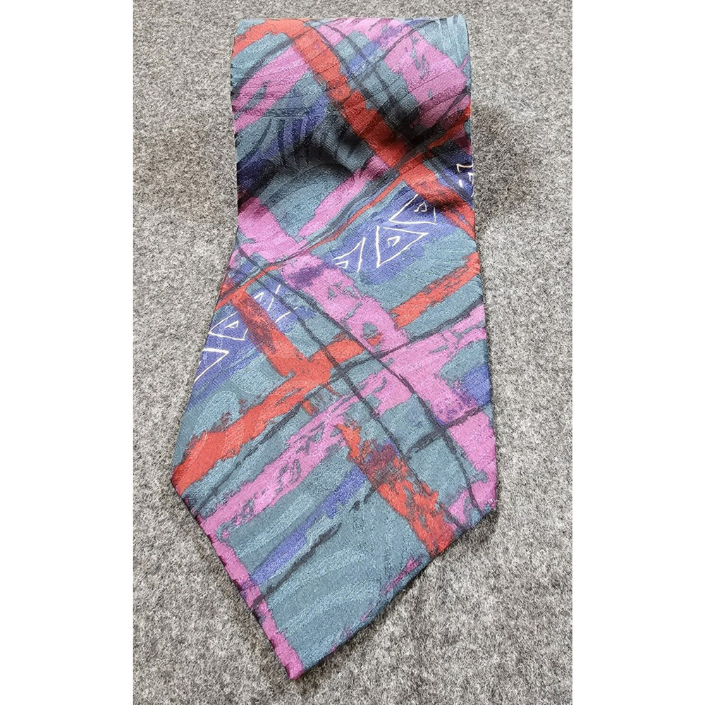 Oscar De La Renta Silk Tie Necktie Vintage Designer 57